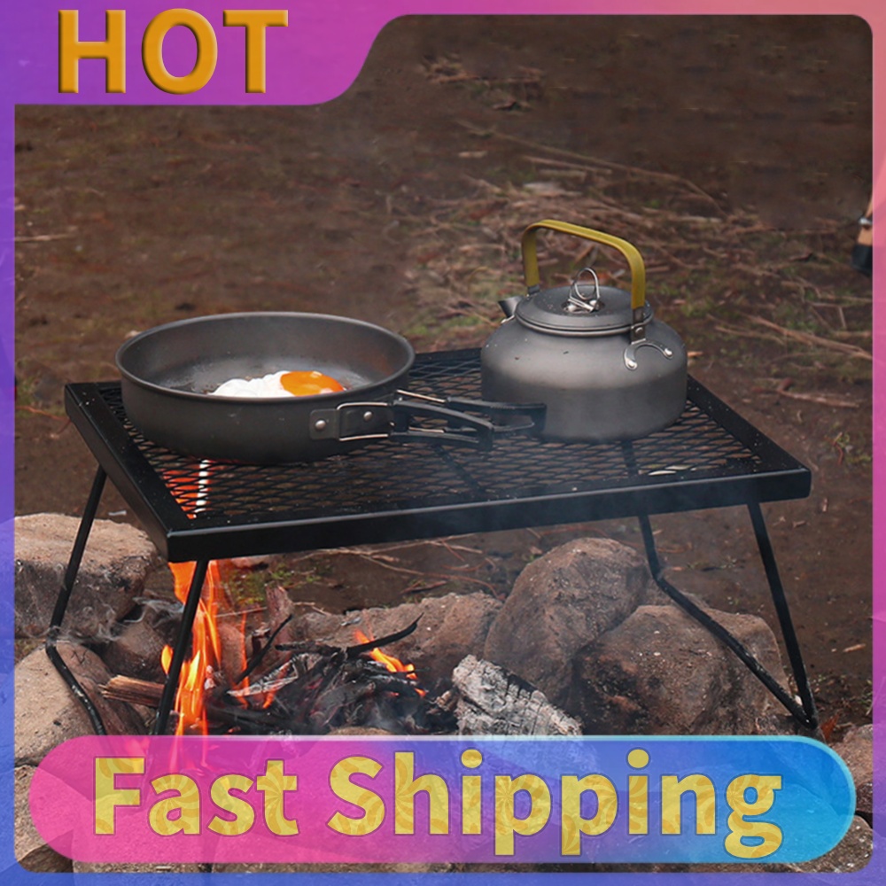 Camping Cooking Over Fire - Campfire Grill Grate Heavy Duty Over