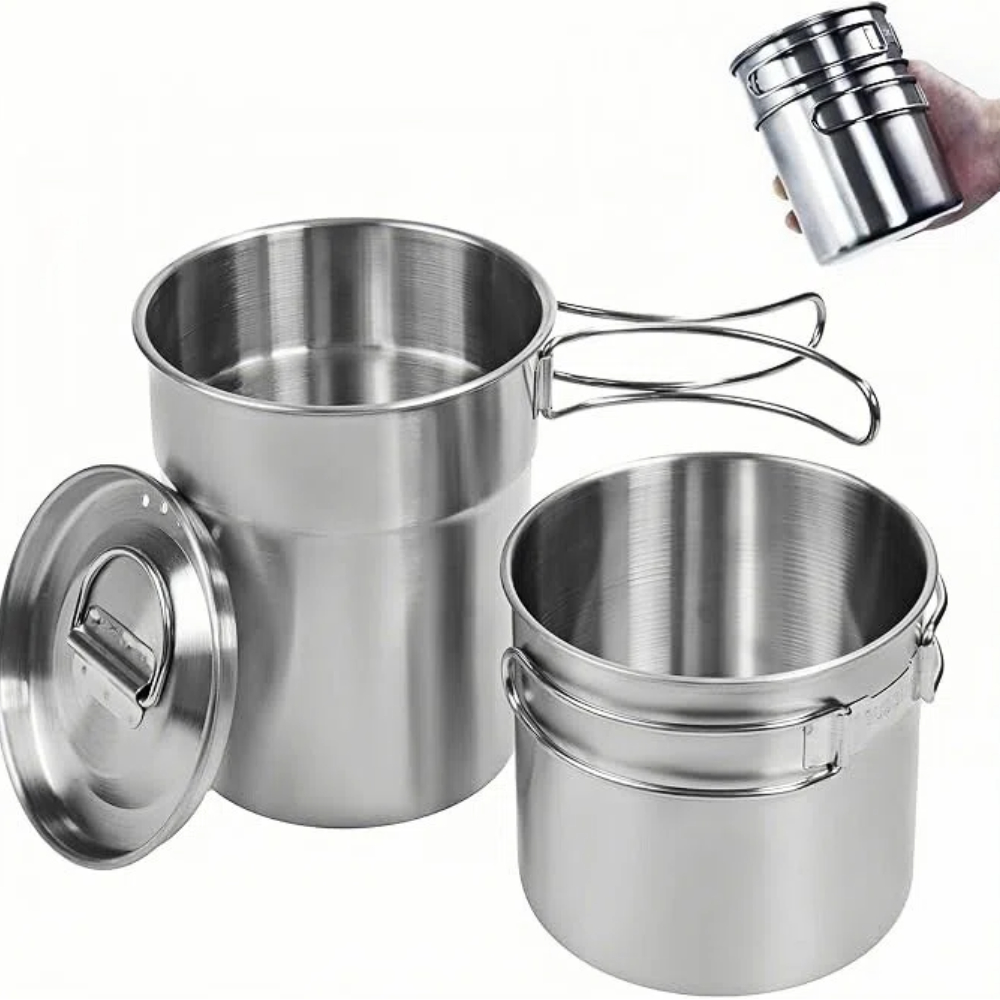 Camping Outdoor Cooking Equipment - Foldable Camping Cups Mugs Camping Pot