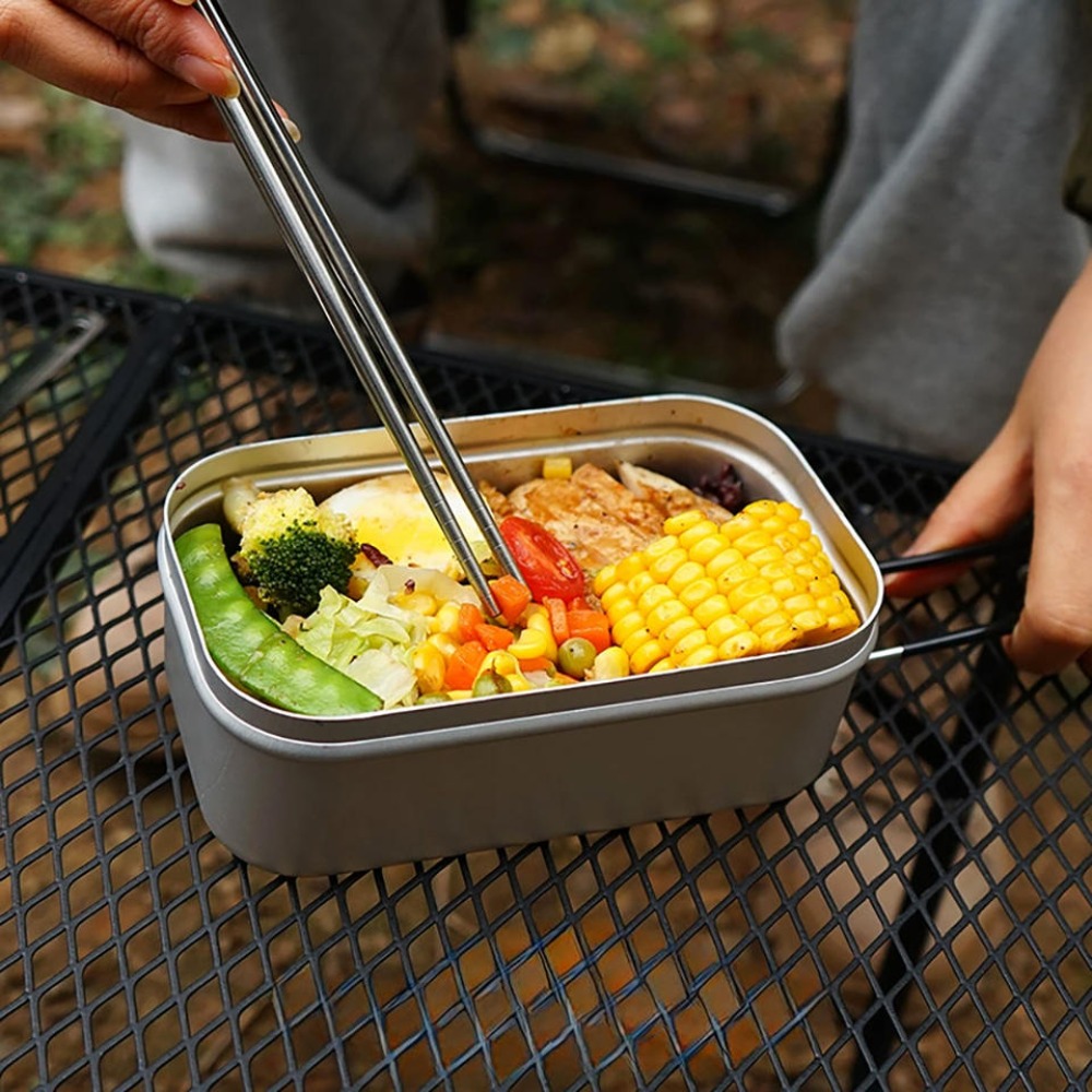 Camping Cooking Cutlery Set - Ultralight Tableware Camping Cookware Lunch Box