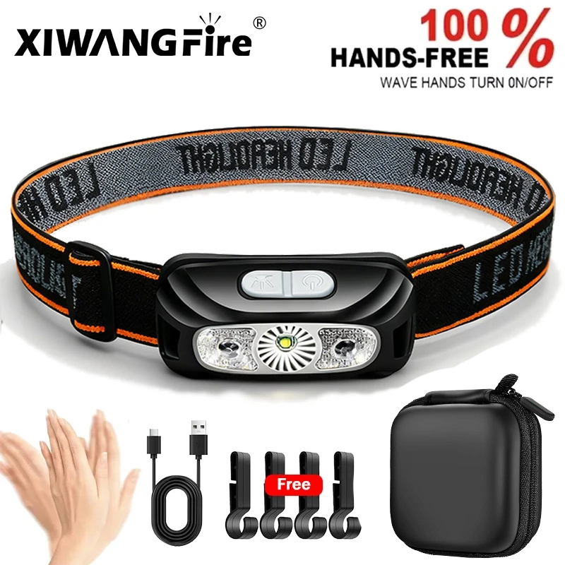 Camping Cooking Fish - Strong Light Headlamp Portable LED Sensor