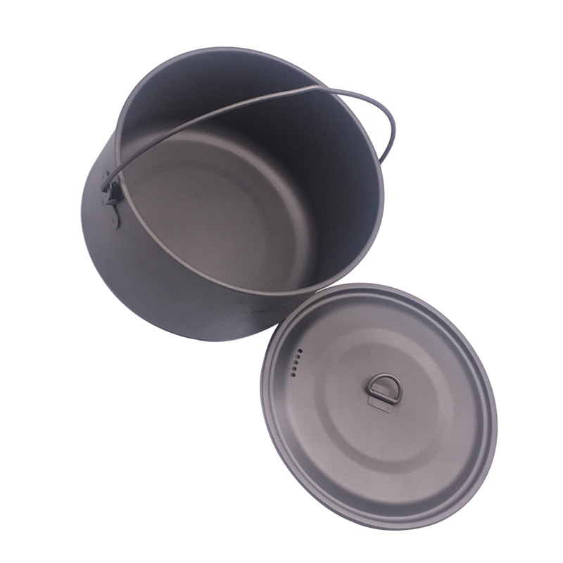 Camping Cooking Pots And Pans Set - FLAME'S CREED 1100ml 1950ml Ultralight Outdoor