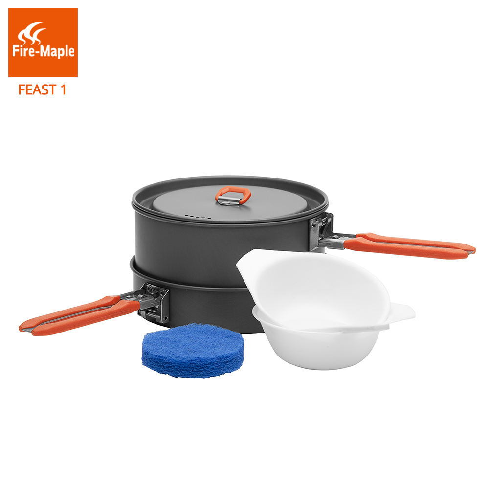 Camping Cooking Pots And Pans Set - Fire Maple Feast 1 Outdoor Camping