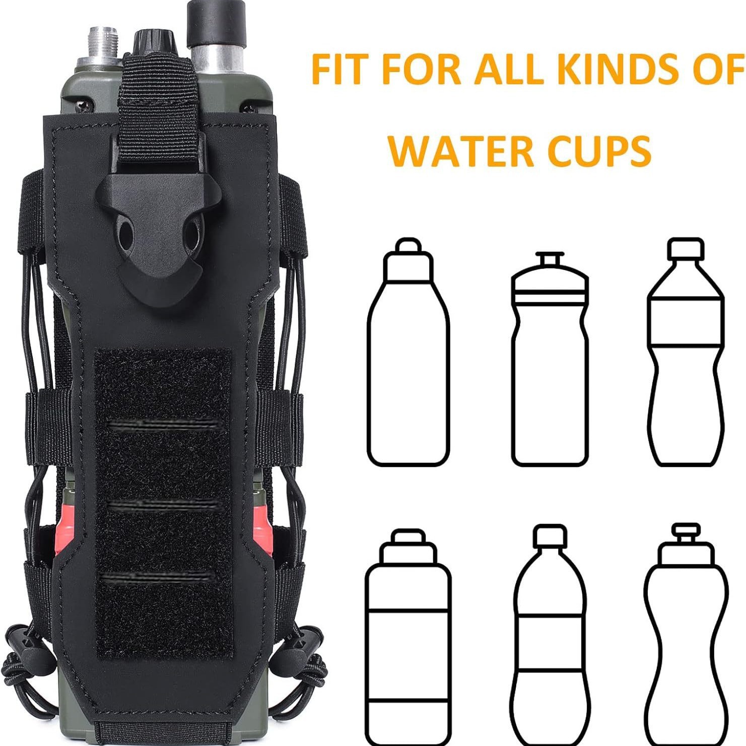 Camping Cooking Tin - Molle Water Bottle Pouch Radio Holster