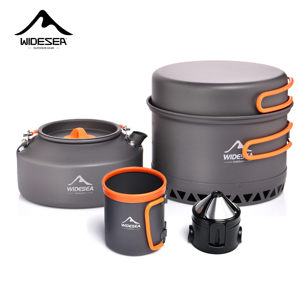 Camping Outdoor Cooking Equipment - Camping Tableware Outdoor Cookware Set Pots