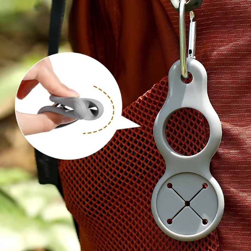 Camping Cooking Tin - Silicone Sports Kettle Buckle Outdoor Carabiner