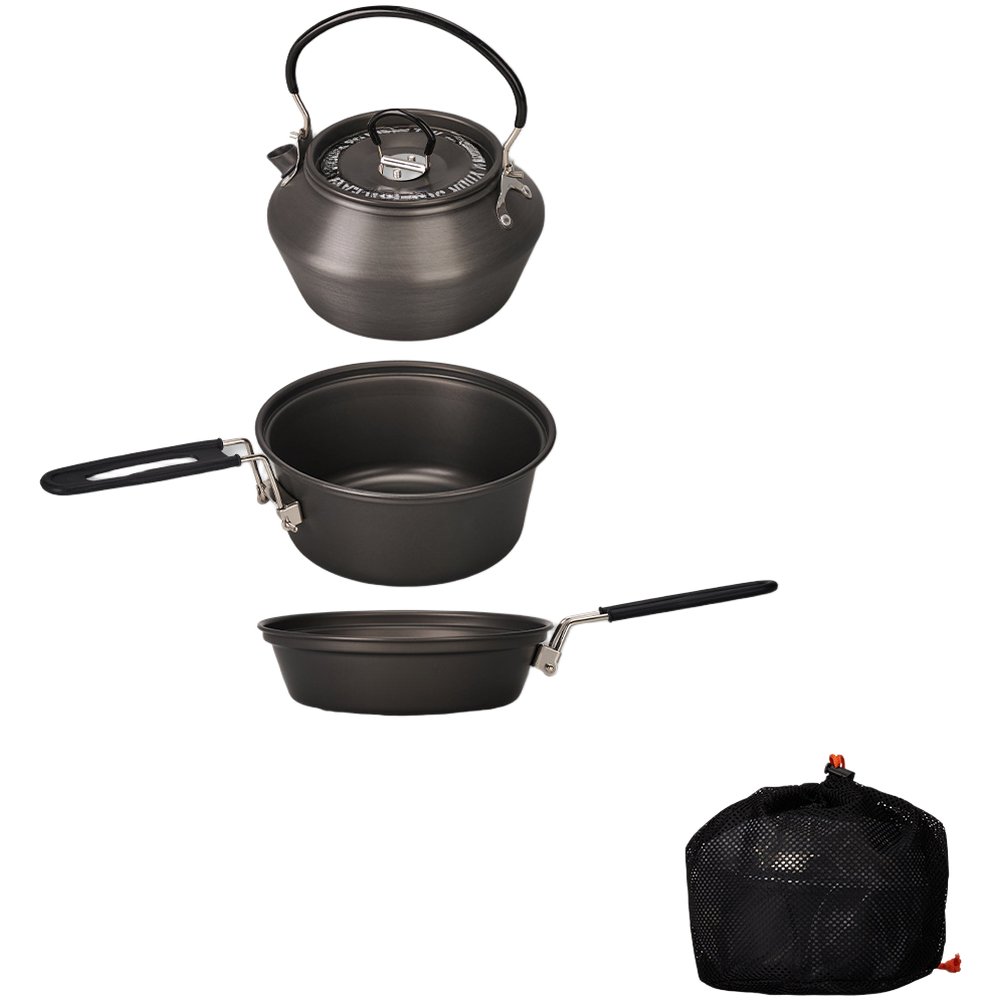 Camping Cooking Pots And Pans Set - Lightweight Aluminum Alloy Camping Cookware Set