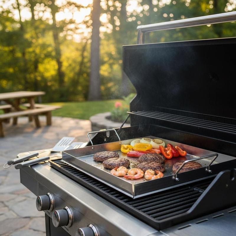 Camping Cooking Hob - Universal Flat Top Griddle 18x16 Inch