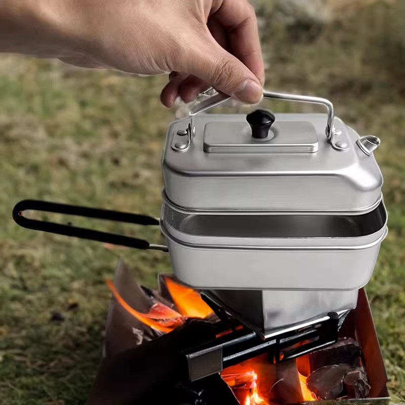 Camping Cooking Gear Set - Ultralight Portable Picnic Camping Tourist Kettle