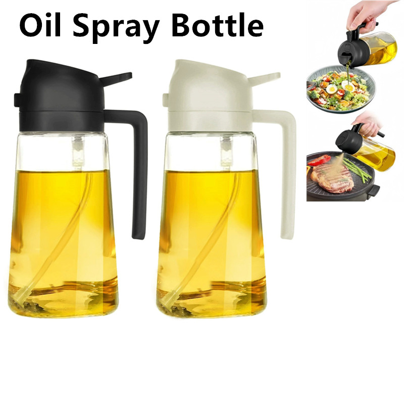 Camping Cooking Oil Container - 470ml Oil Spray Bottle Kitchen BBQ
