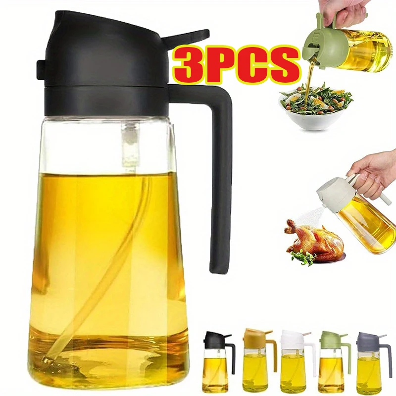 Camping Cooking Oil - Oil Spray 2-in-1 Plastic Household Kitchen