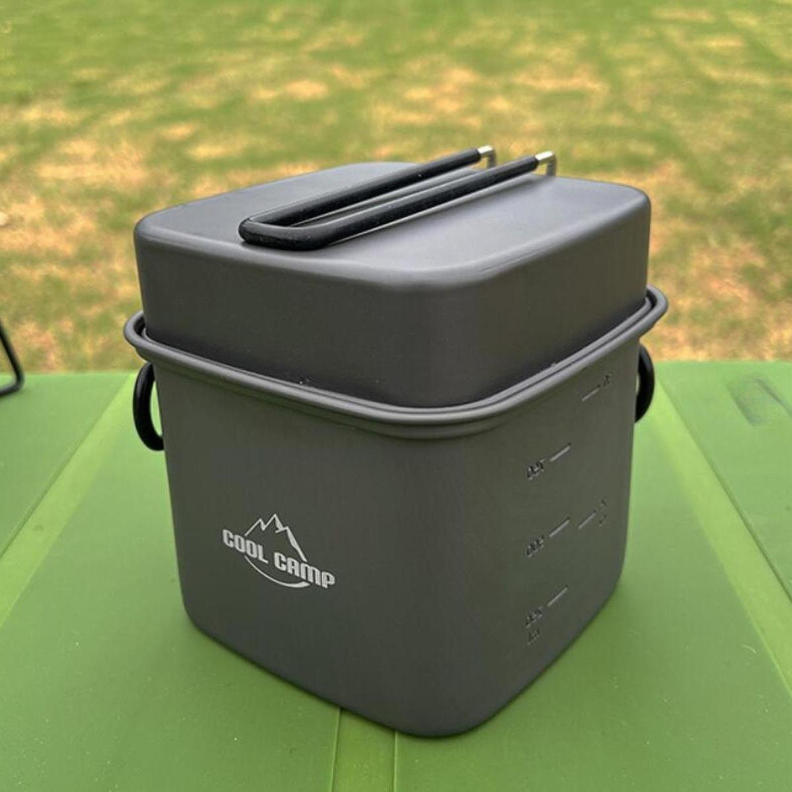 Camping Cooking Pots And Pans Set - Camping Cookware Set Frying Pan Travel