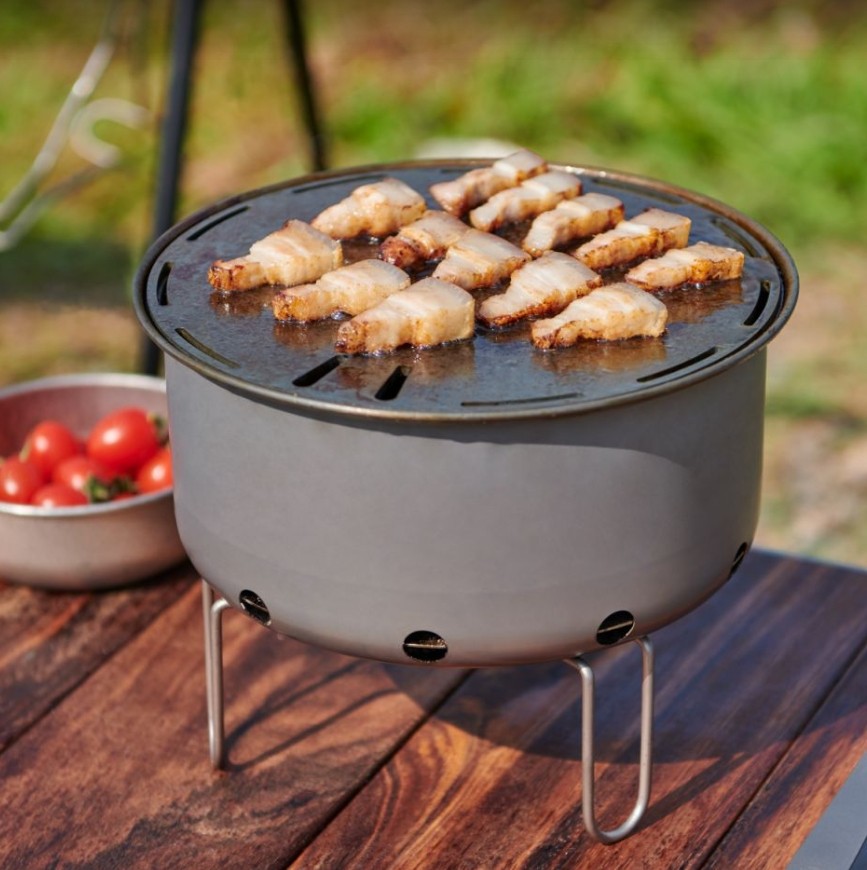 Camping Cooking Flat Top - Outdoor Titanium Portable Flat Top Korean