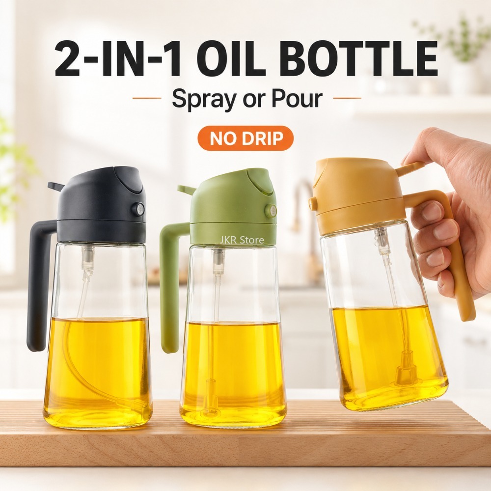 Camping Cooking Oil - 2 in 1 Olive Oil Sprayer