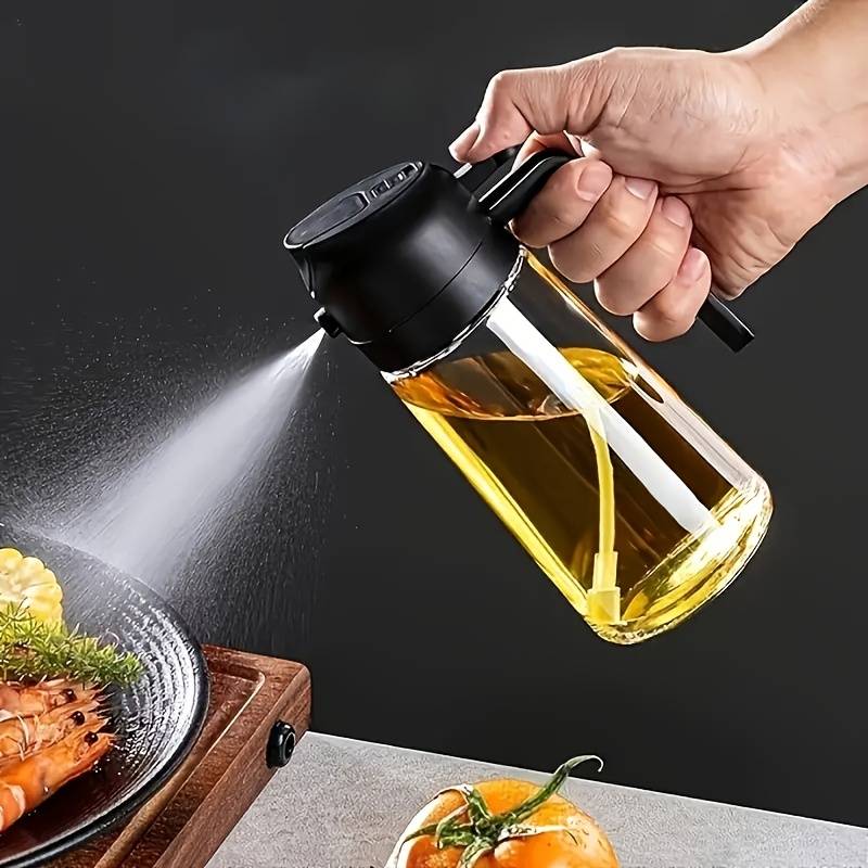 Camping Cooking Oil Container - 470ml Kitchen Oil Spray Bottle BBQ