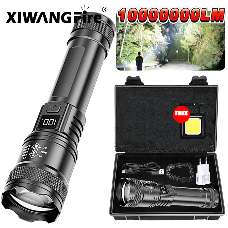 Camping Cooking Fish - Ultra Bright LED Flashlight 2000LM Type-C
