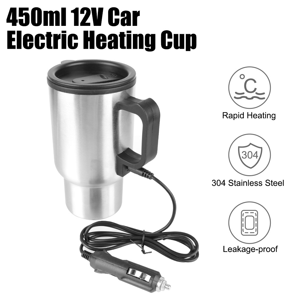 Camping Cooking Electric - 12V 450ml Electric Heating Car Kettle