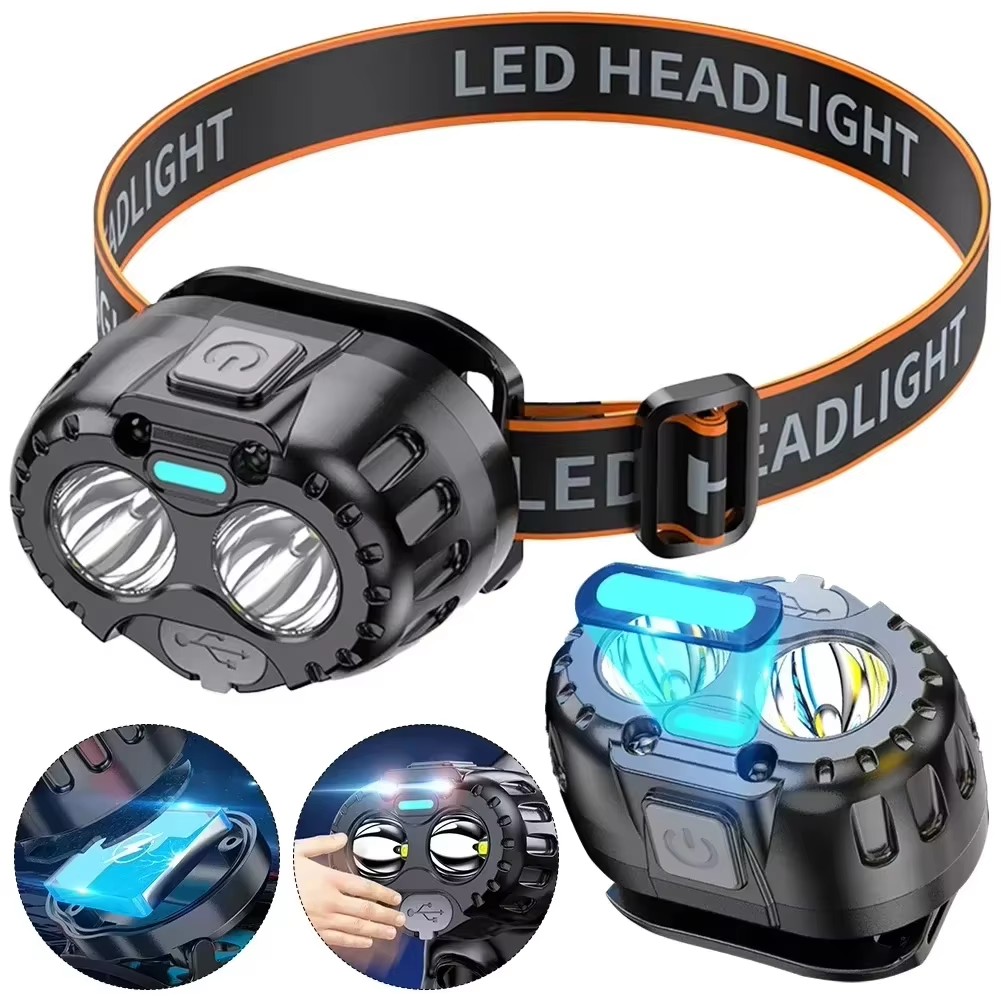 Camping Cooking Fish - Powerful LED Headlamp IPX4 Waterproof Emergency