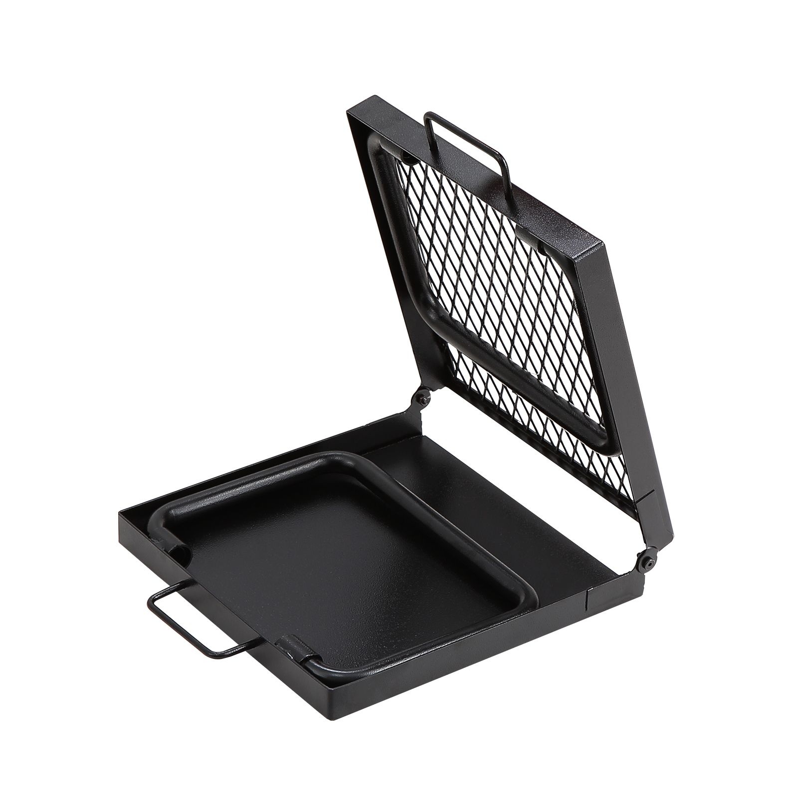Camping Cooking Over Fire - Folding Campfire Grill, Heavy Duty Steel