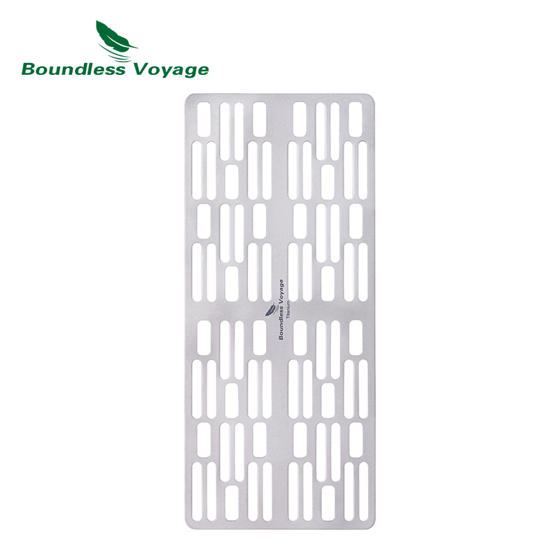 Camping Outdoor Cooking Equipment - Boundeless Voyage Outdoor Camping Titanium Charcoal