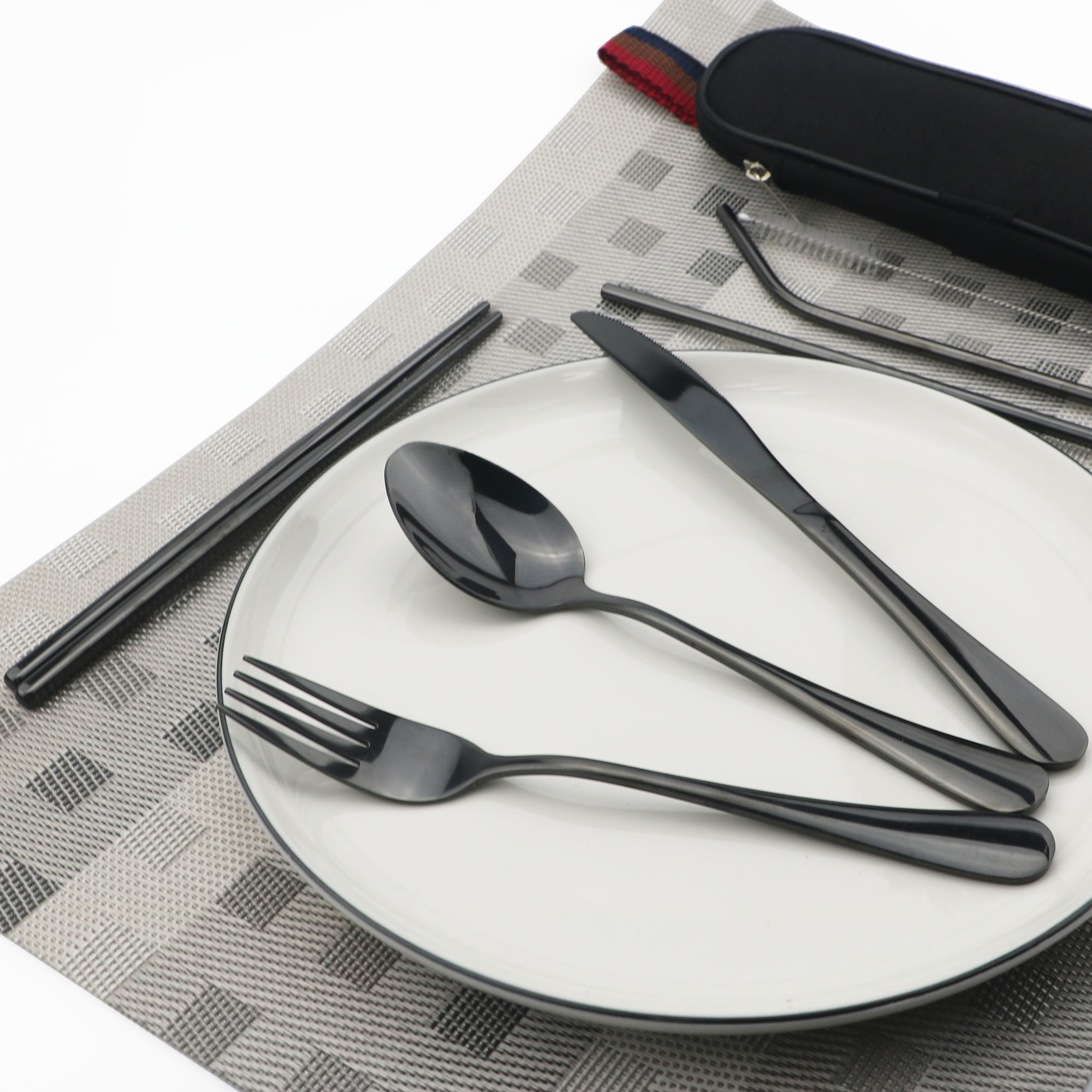JANKNG Tableware Stainless Ste - Camping Cooking Cutlery Set review and price