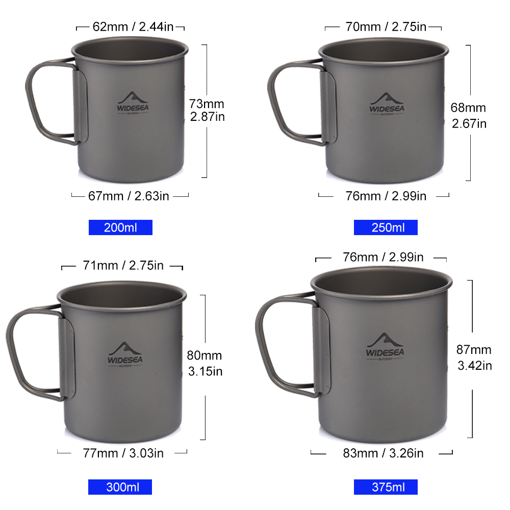 Widesea Camping Mug Titanium C - Camping Cooking Set Jetboil review and price