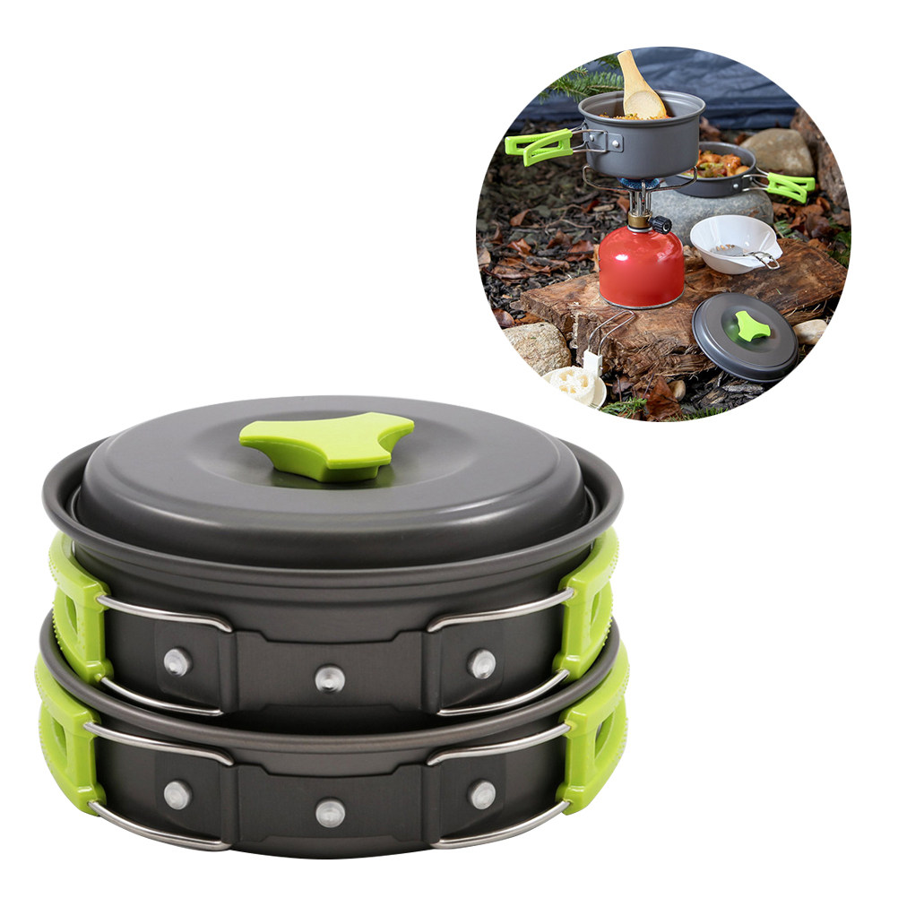 10Pcs Lightweight Camping Cook - Camping Cooking Pots And Pans Set review and price