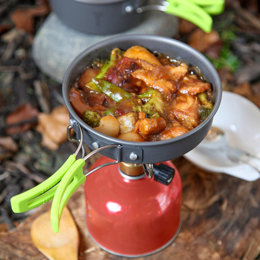 10Pcs Lightweight Camping Cook - Camping Cooking Pots And Pans Set review and price