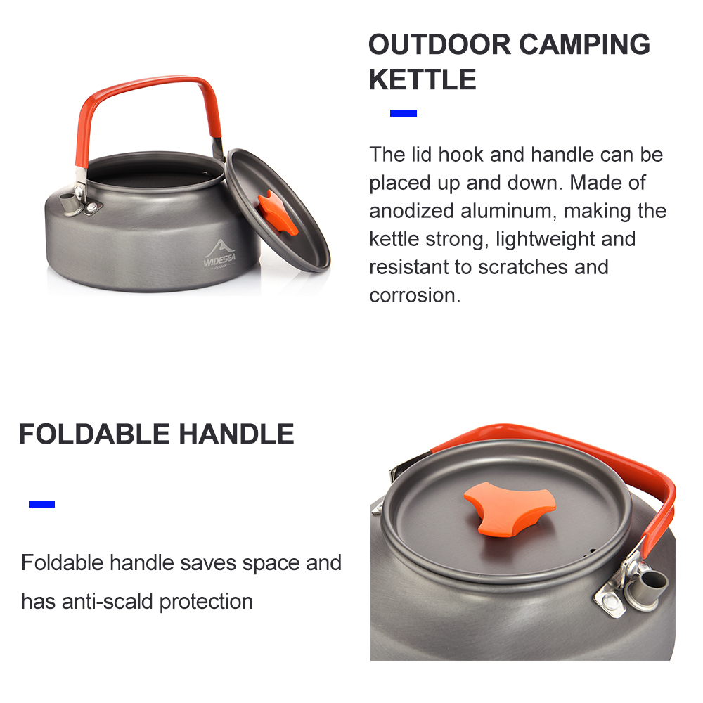 Widesea 1.1L 2L1.5L Camping Wa - Camping Cooking Pan Set review and price