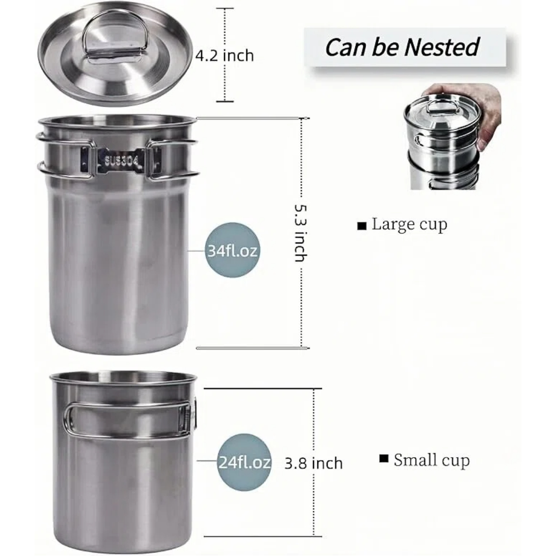 Foldable Camping Cups Mugs Cam - Camping Outdoor Cooking Equipment review and price