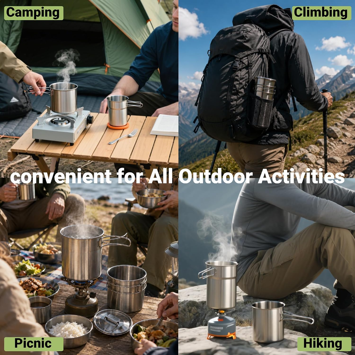 Foldable Camping Cups Mugs Cam - Camping Outdoor Cooking Equipment review and price