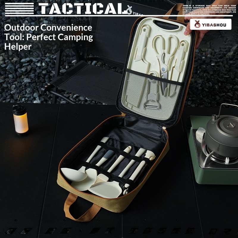 Portable 9Pcs Camping Kitchenw - Camping Cooking Cutlery Set review and price
