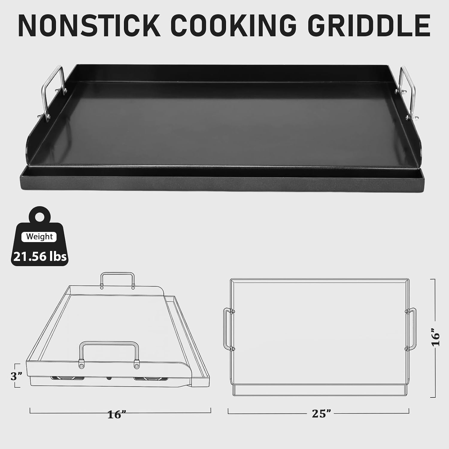 Nonstick Cast Iron Flat Top Gr - Camping Cooking Flat Top review and price