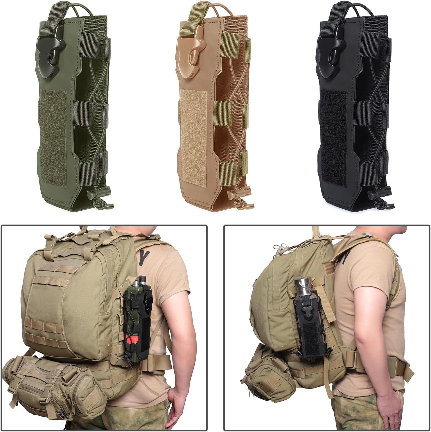 Molle Water Bottle Pouch Radio - Camping Cooking Tin review and price