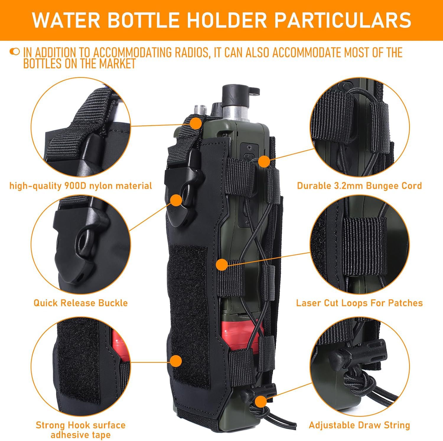 Molle Water Bottle Pouch Radio - Camping Cooking Tin review and price