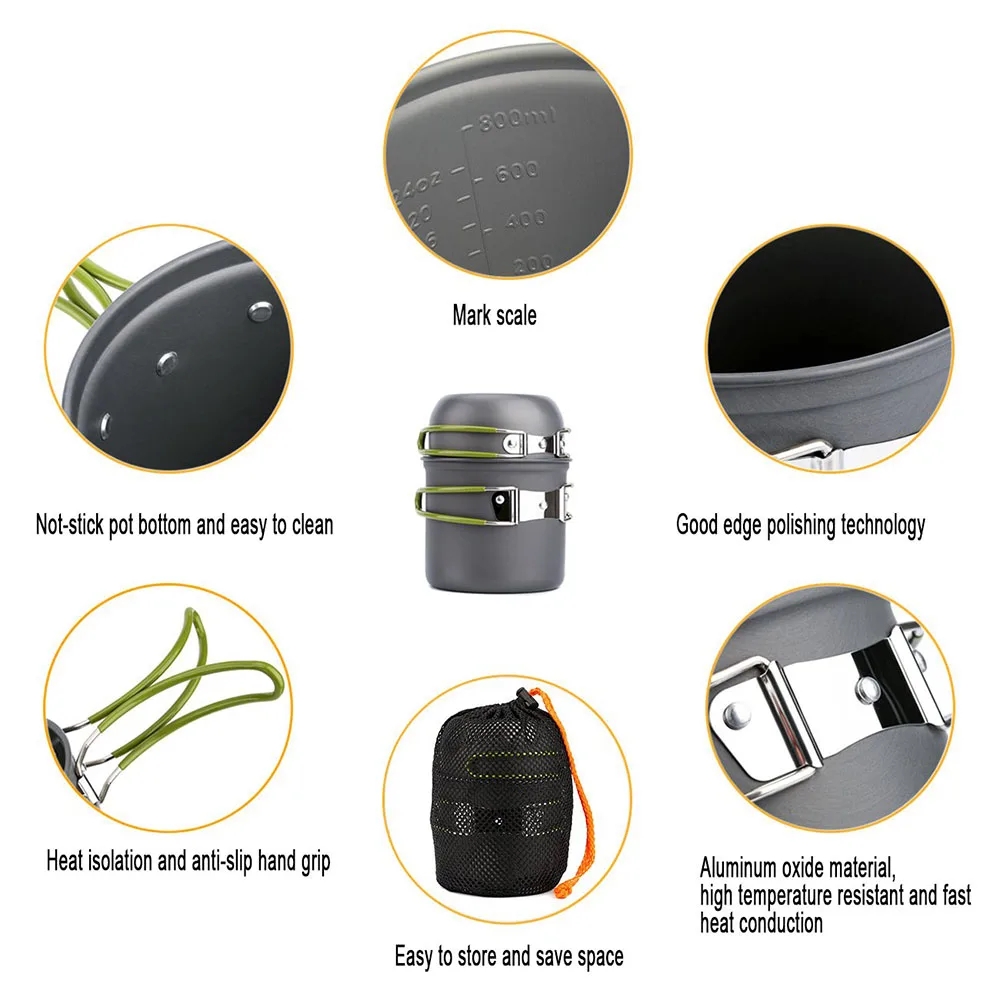 Camping Cookware Mess Kit Ultr - Camping Cooking Gear Set review and price