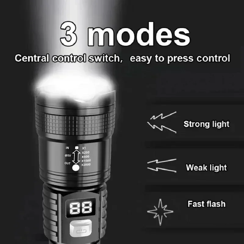 Rechargeable LED Flashlight 10 - Camping Cooking Fish review and price