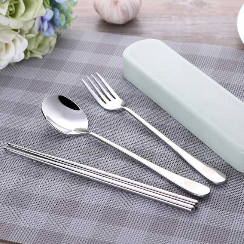 4Pcs/Set Stainless Steel Chops - Camping Cooking Cutlery Set review and price