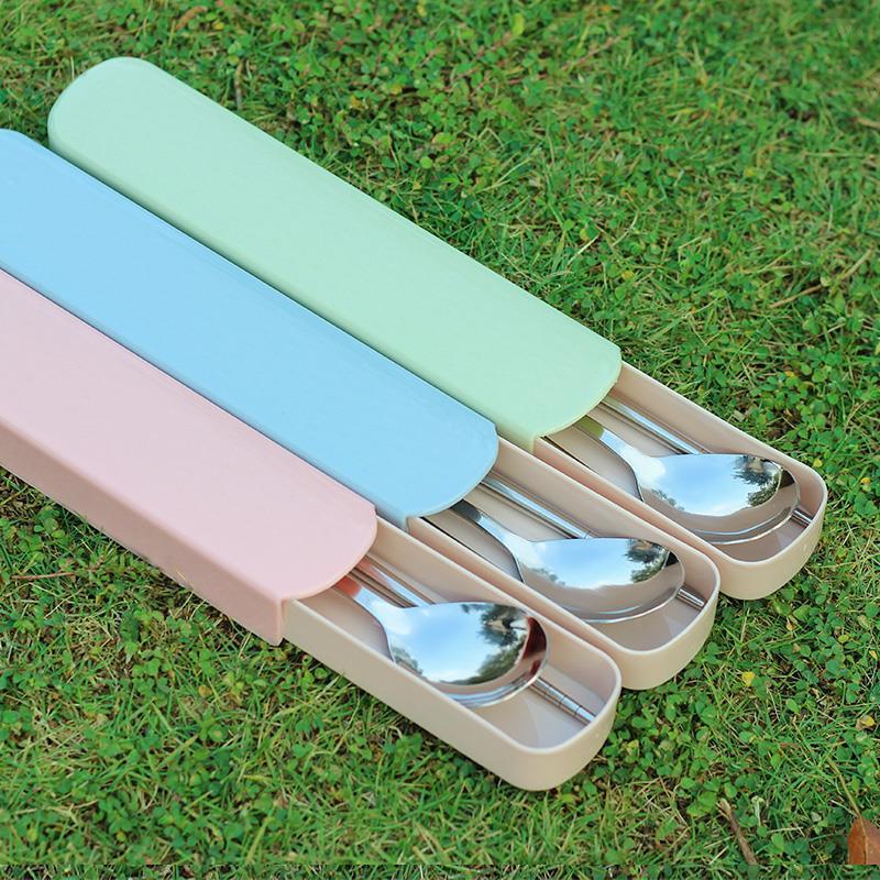 4Pcs/Set Stainless Steel Chops - Camping Cooking Cutlery Set review and price