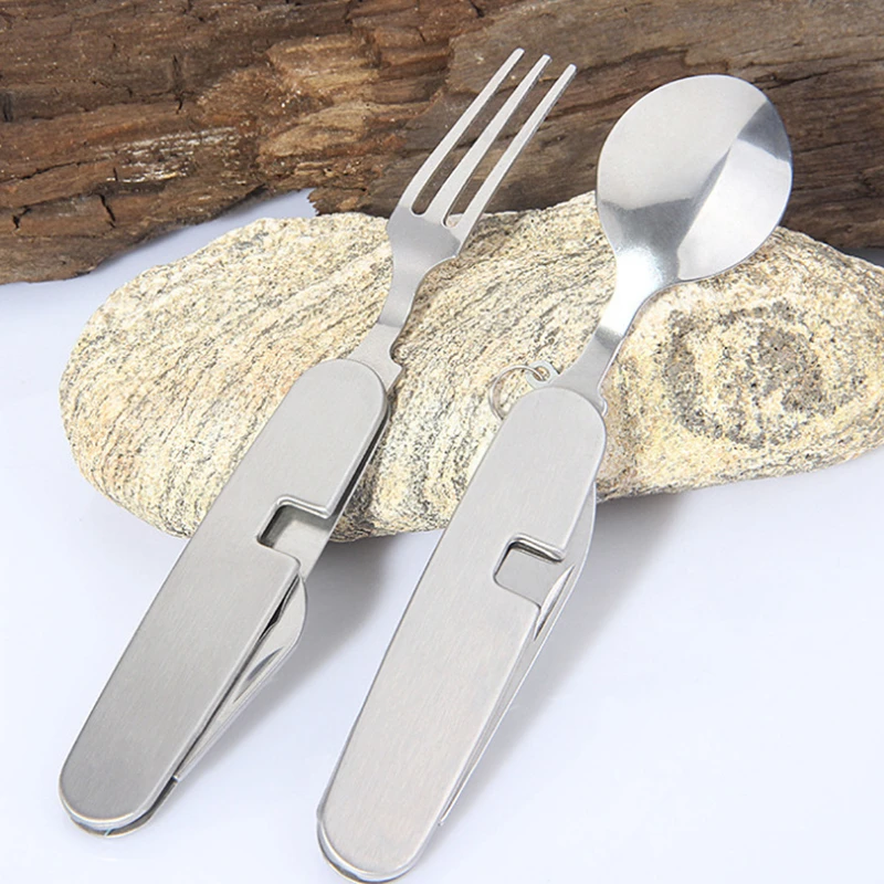 Camping Tableware Set Stainles - Camping Cooking Cutlery Set review and price