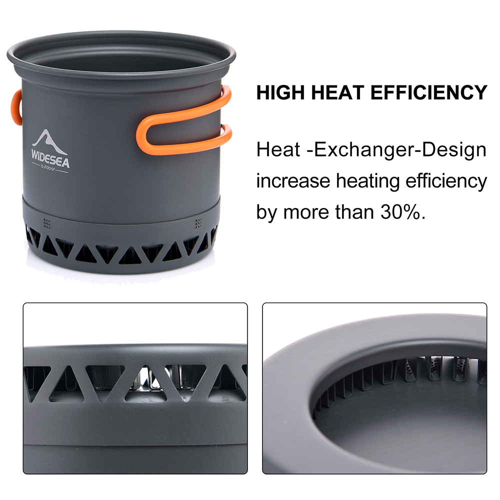 Widesea Camping Pot 1.3L 2.3L  - Camping Cooking Set Jetboil review and price