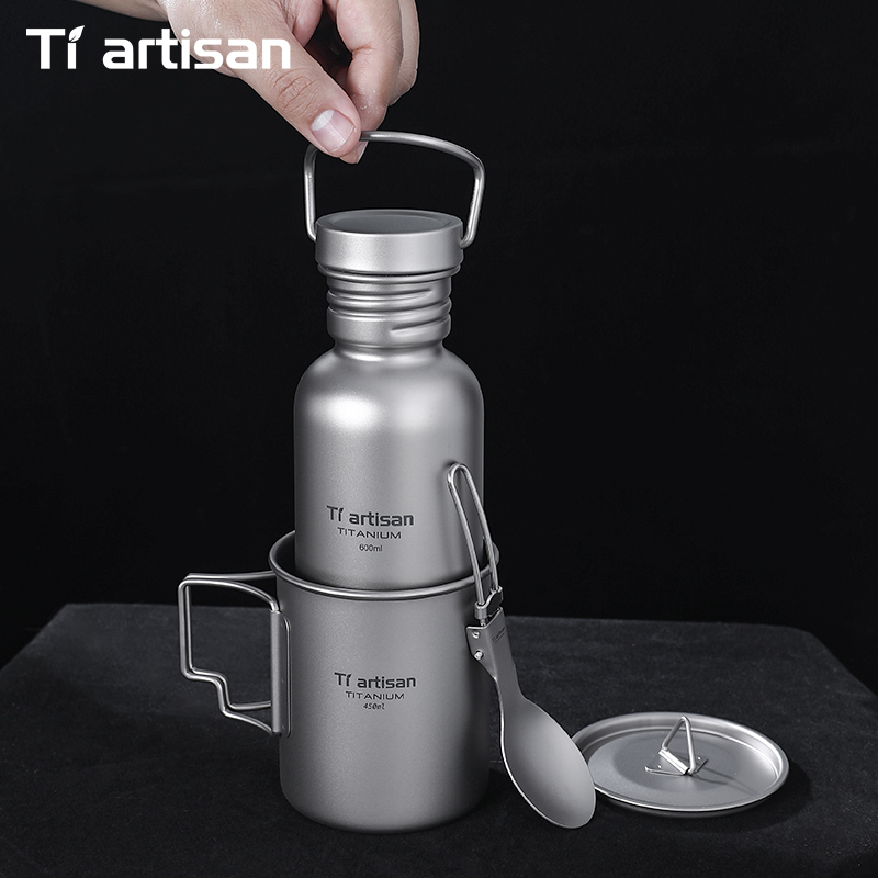 Tiartisan Titanium Cookware 3- - Camping Cooking Gear Set review and price