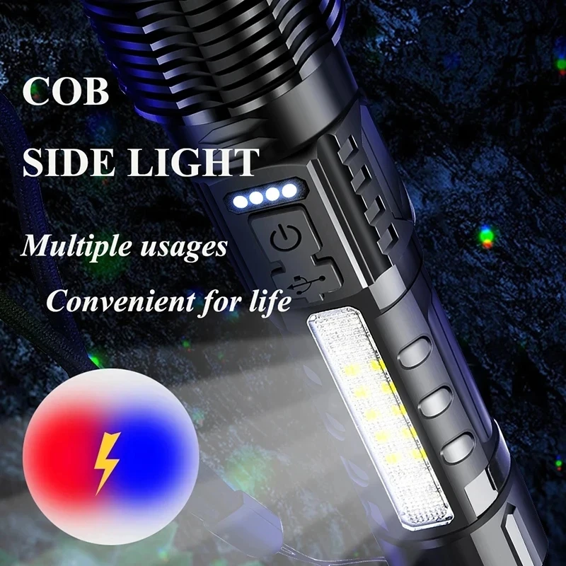 Powerful XHP50 LED Flashlight  - Camping Cooking Fish review and price