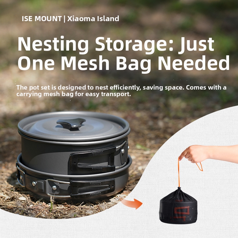 Portable Outdoor Camping 10Pcs - Camping Cooking Set Ds 308 review and price