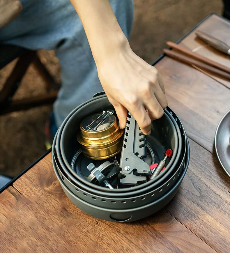 Camping Gas Stove Alcohol Stov - Camping Cooking Pots And Pans Set review and price