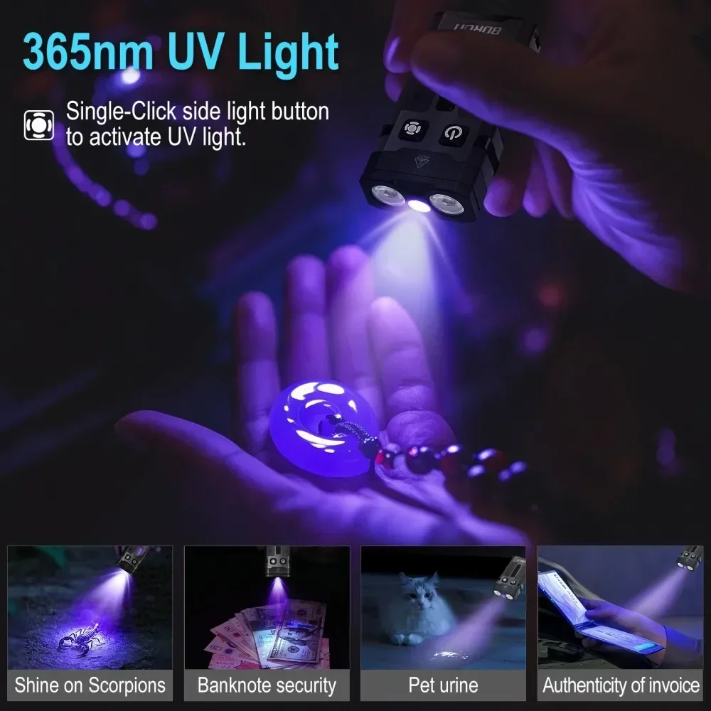 BORUiT EV20 1100LM EDC UV Keyc - Camping Cooking Fish review and price