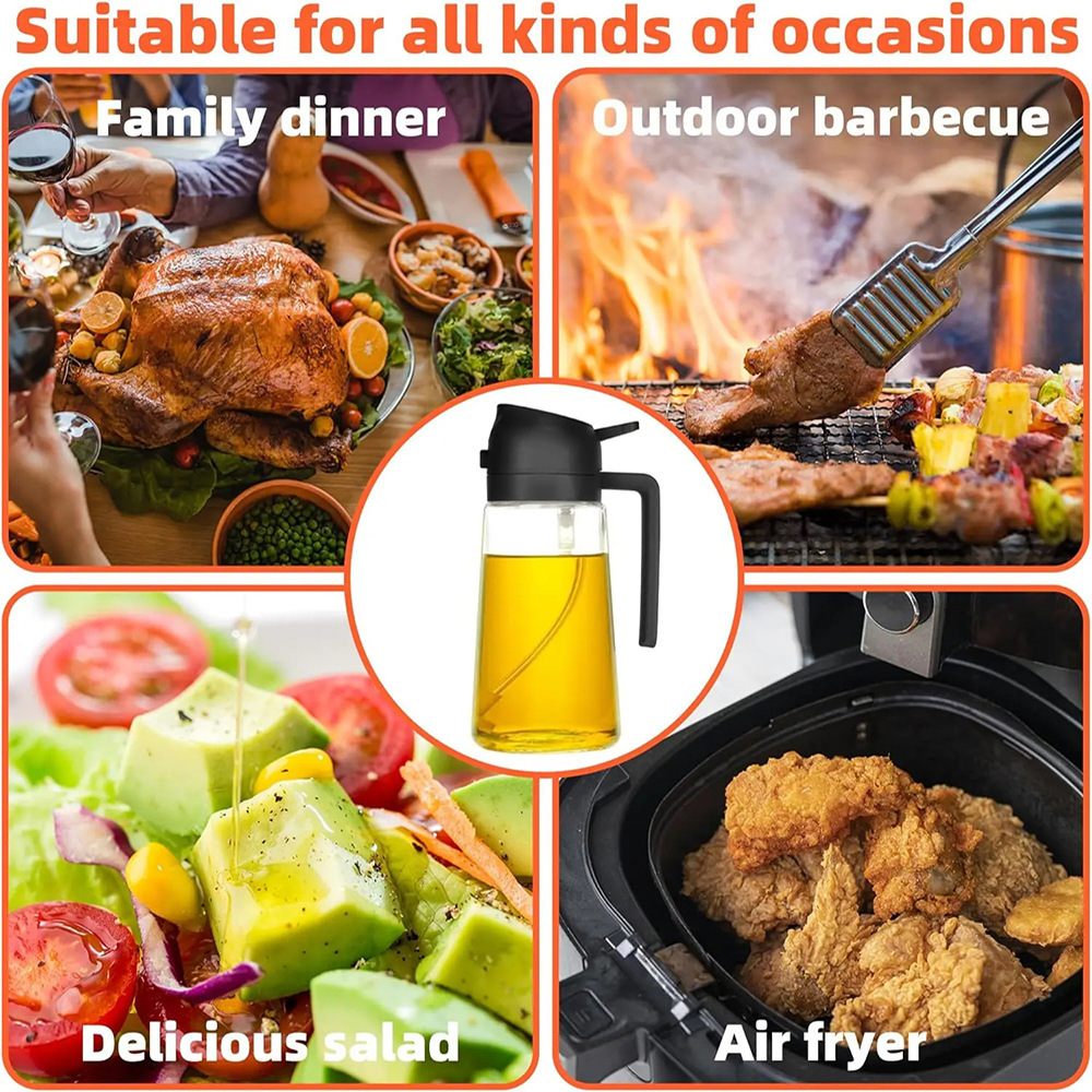 470ml Oil Spray Bottle Kitchen - Camping Cooking Oil Container review and price