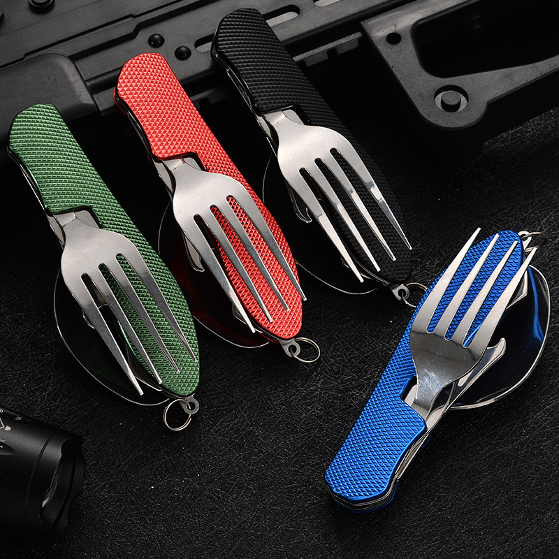 4 in1 Foldable Camping Utensil - Camping Cooking Cutlery Set review and price