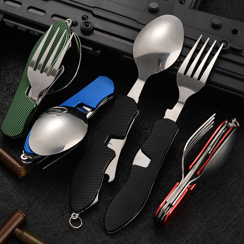 4 in1 Foldable Camping Utensil - Camping Cooking Cutlery Set review and price