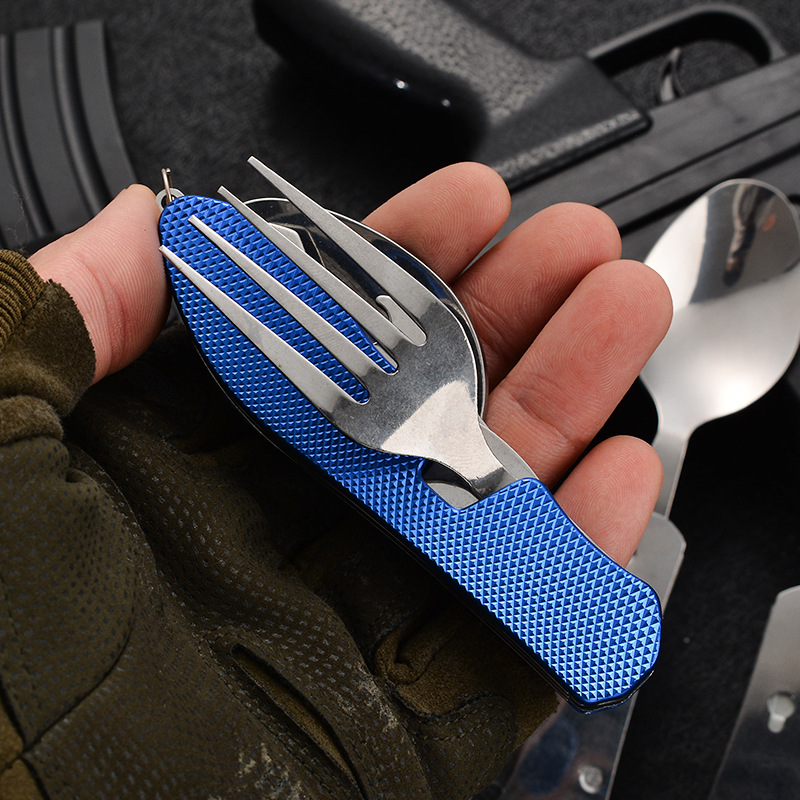 4 in1 Foldable Camping Utensil - Camping Cooking Cutlery Set review and price
