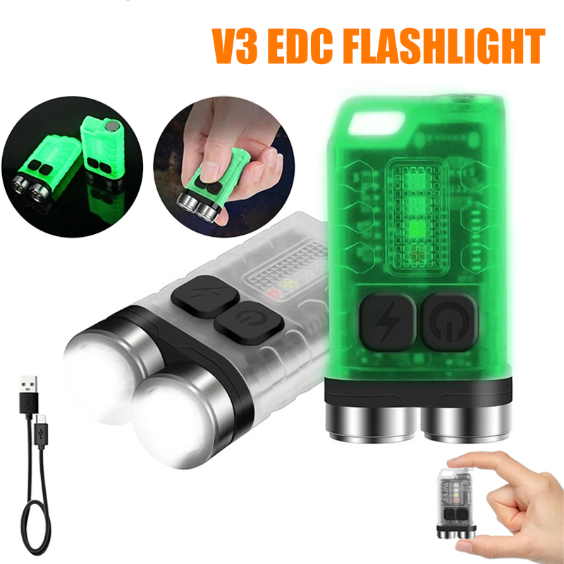 V3 EDC Flashlight Mini Keychai - Camping Cooking Fish review and price